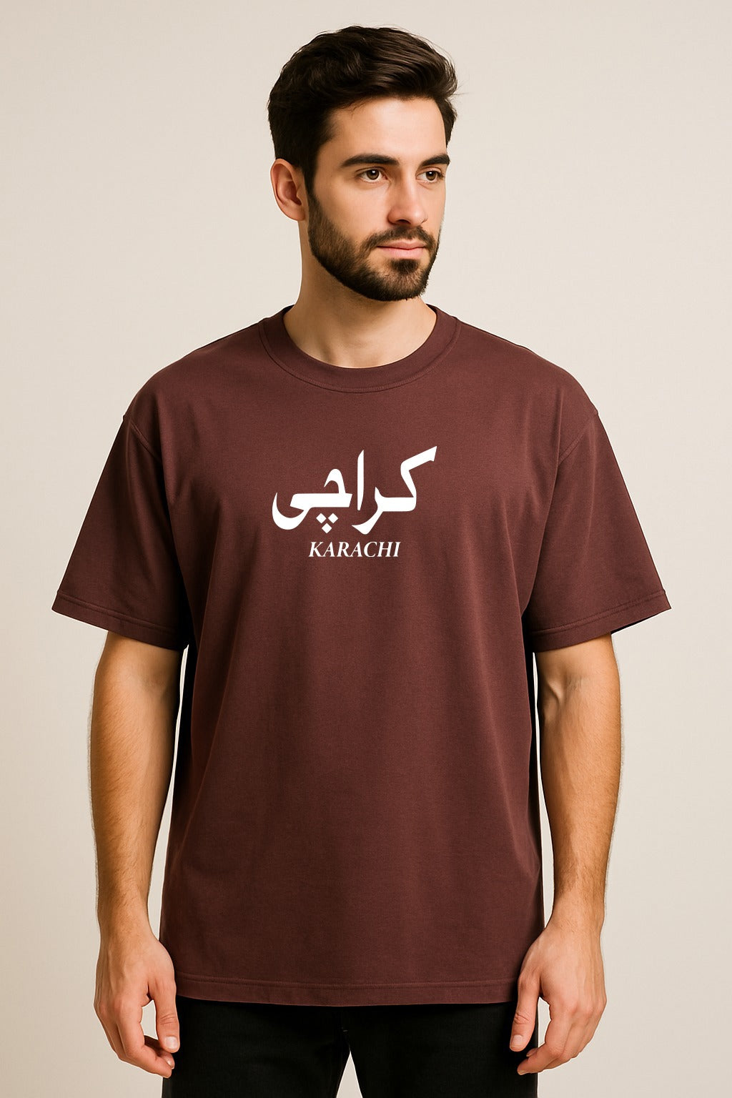 KARACHI TWO SIDE PRINTED OVERSIZED TSHIRT