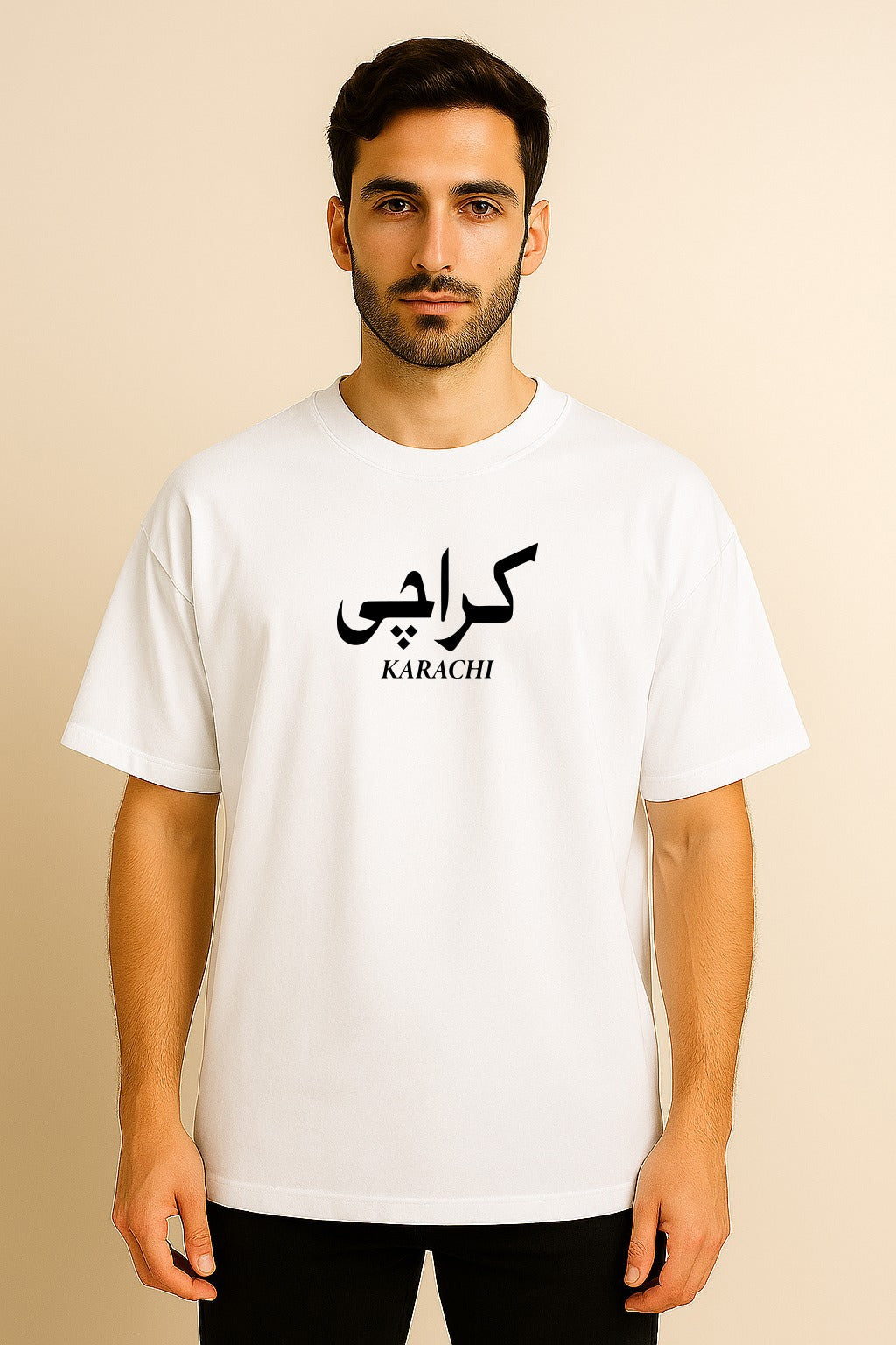 KARACHI TWO SIDE PRINTED OVERSIZED TSHIRT