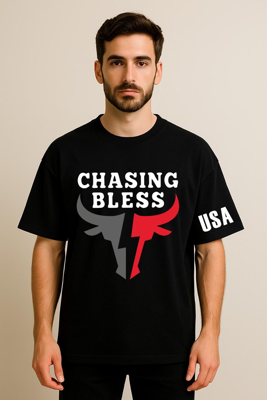 USA CHASING BLESS OVERSIZED TSHIRT