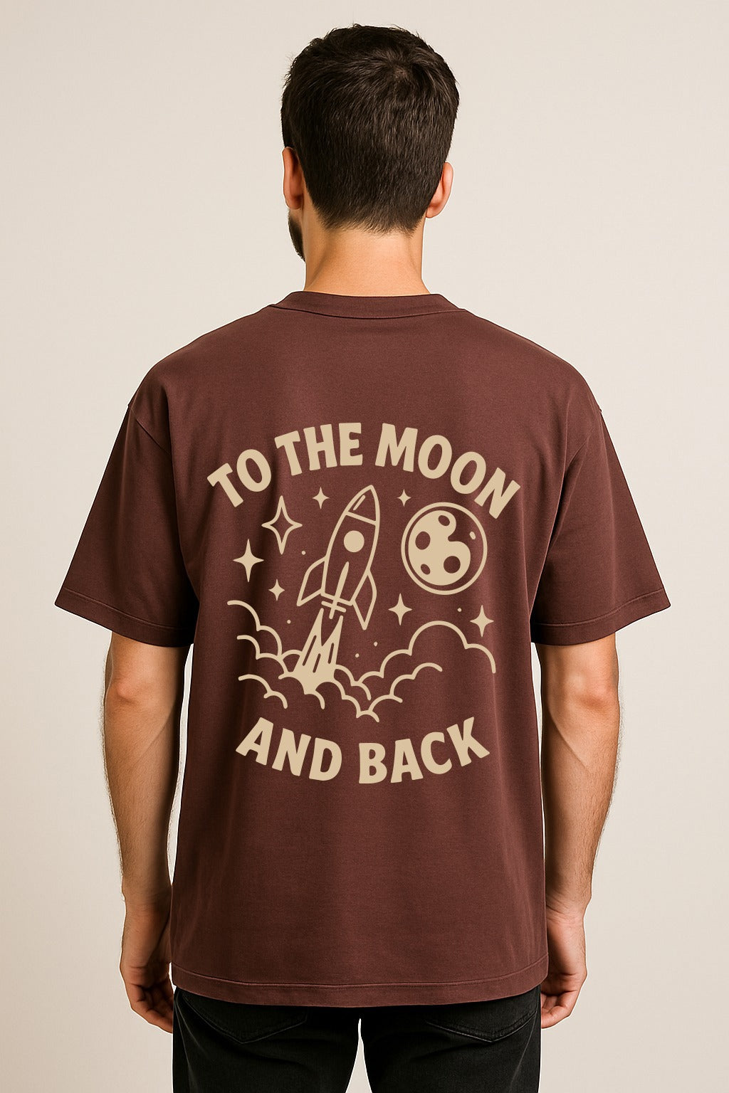 TO THE MOON AND BACK OVERSIZED TSHIRT