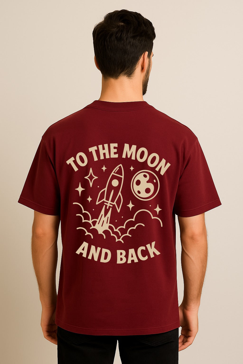 TO THE MOON AND BACK OVERSIZED TSHIRT
