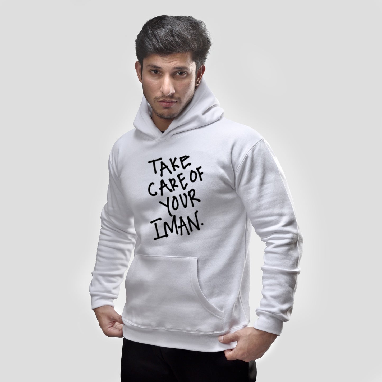 Take care of your iman caligraphy hoodies