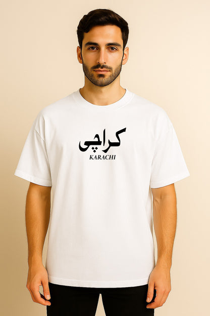 KARACHI TWO SIDE PRINTED OVERSIZED TSHIRT