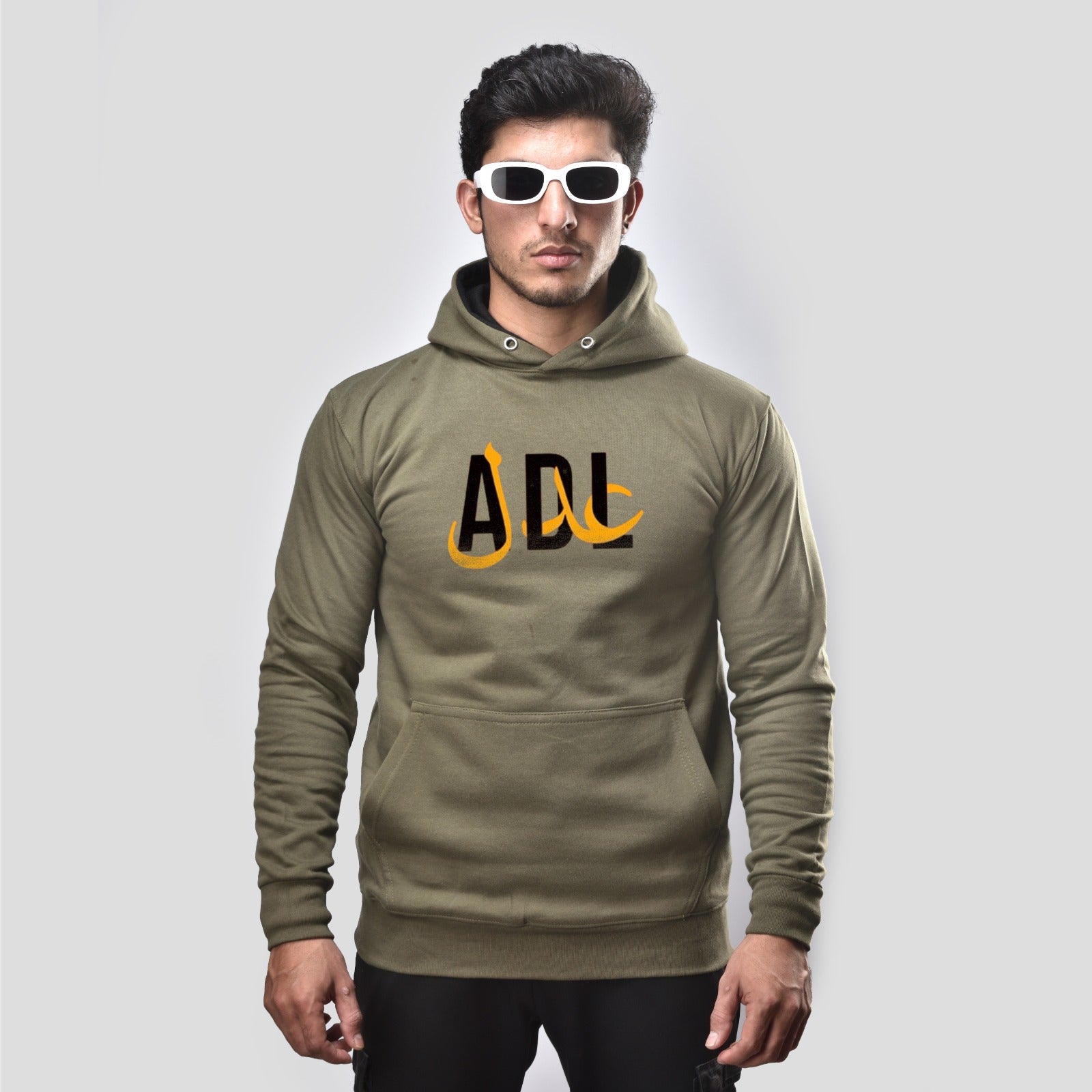 Adl  Calligraphy Hoodies