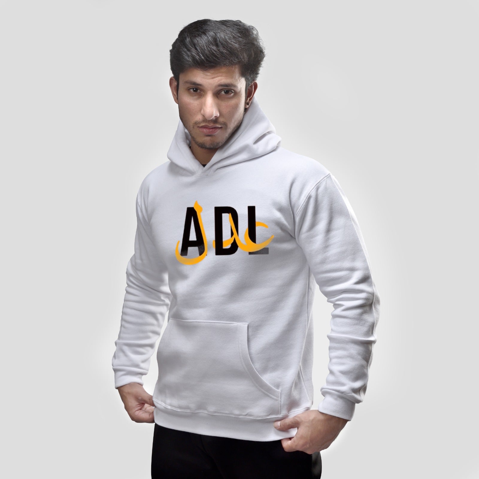 Adl  Calligraphy Hoodies