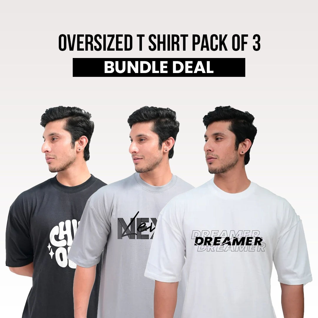 Pack Of 3 Oversized T-shirts