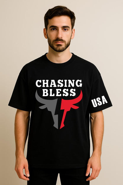 USA CHASING BLESS OVERSIZED TSHIRT