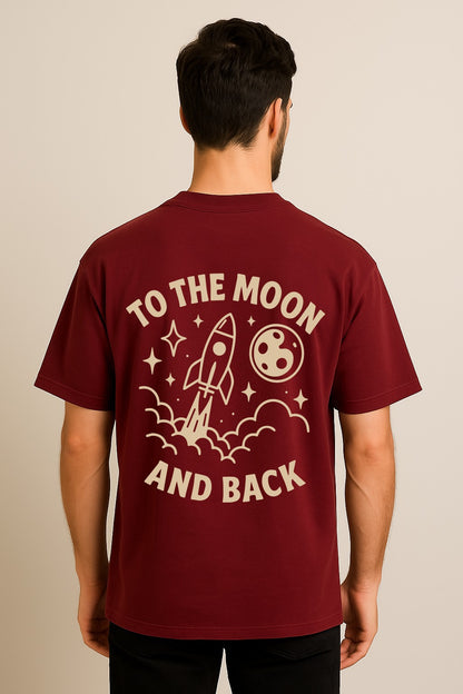 TO THE MOON AND BACK OVERSIZED TSHIRT